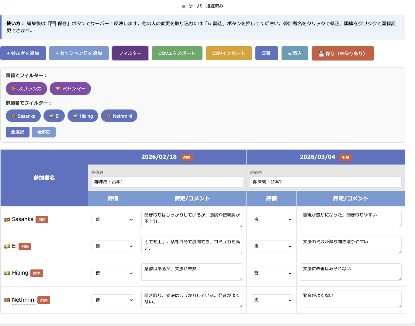 マコトーク 管理画面